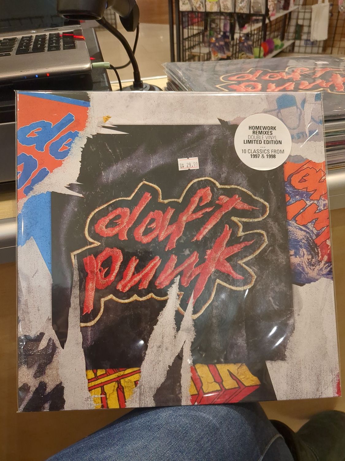 Vinyl Record &#39;Homework Remixes&#39; Daft Punk Double Vinyl Limited Edition