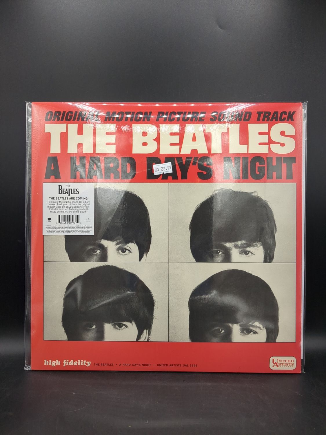 Vinyl Record A Hard Day'S Night By The Beatles