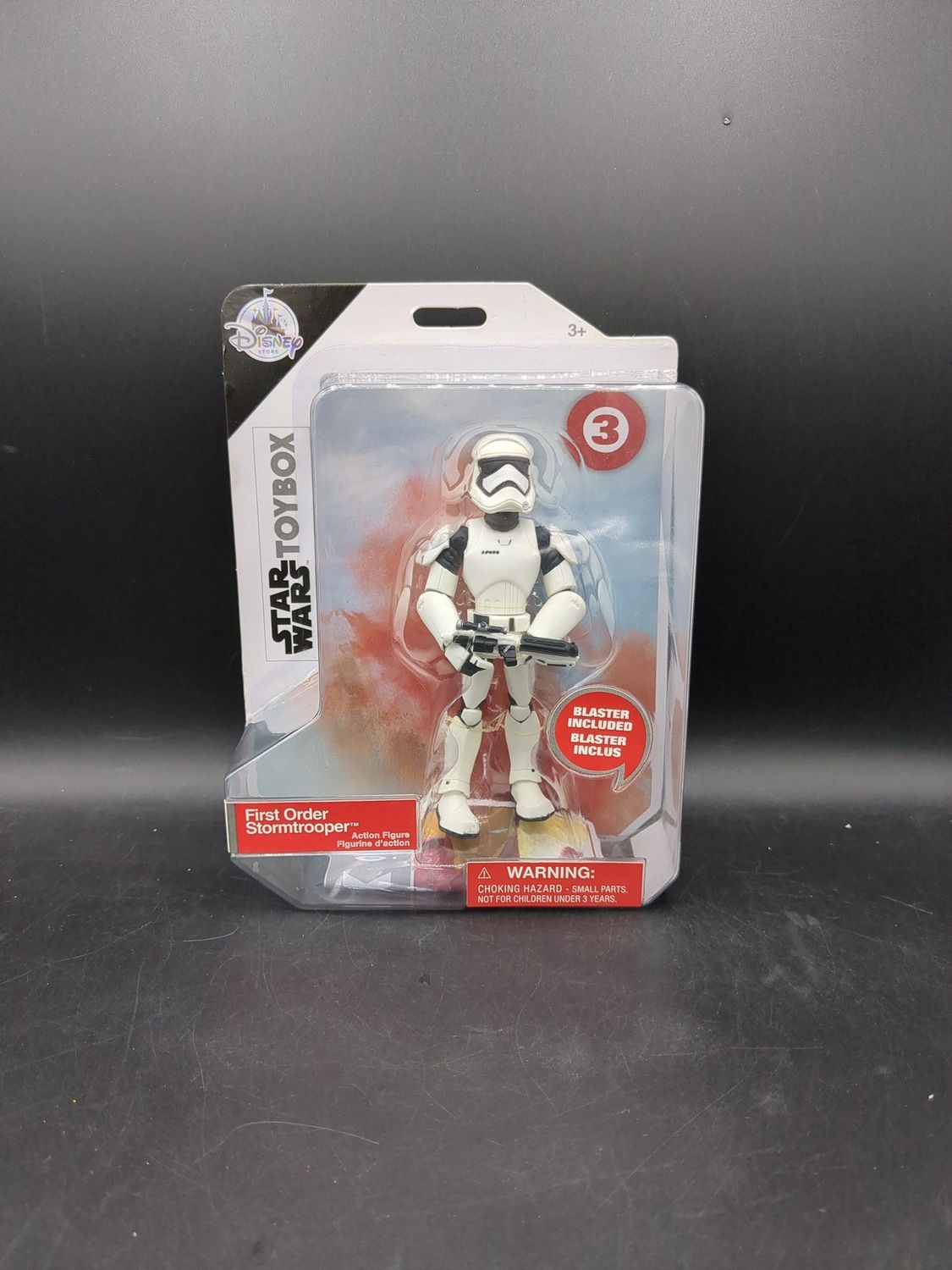 Disney Star Wars ToyBox First Order Stormtrooper Action Figure Includes Blaster