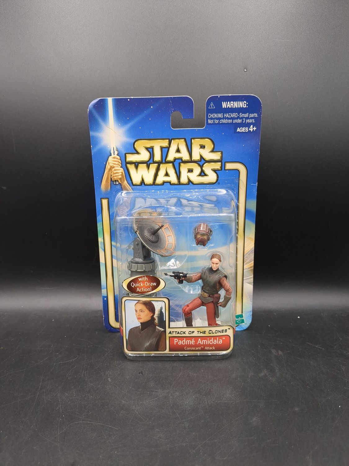 Hasbro Star Wars Attack of the Clones Padme Amidala Action Figure with Quick-Draw Action