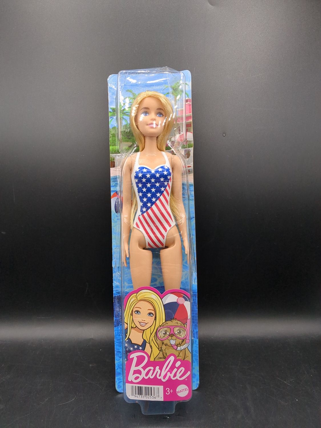 Mattel Barbie Beach USA American Flag Olympic Swimsuit 2021