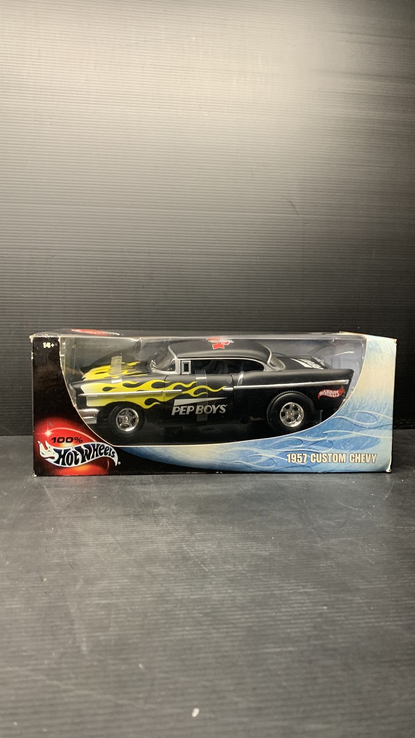 Hot Wheels Pep Boys 1957 Custom Chevy 1:18 scale Car
