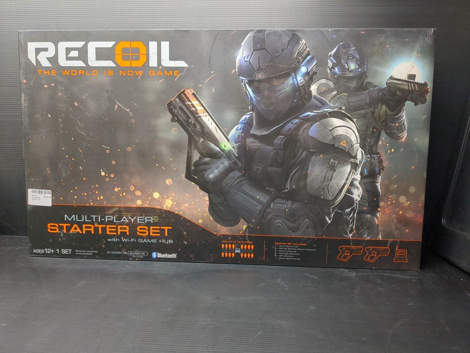 Recoil Multiplayer Starter Set Game with 2 RK-45 Spitfire Recoil Weapons and Wi-Fi Game Hub