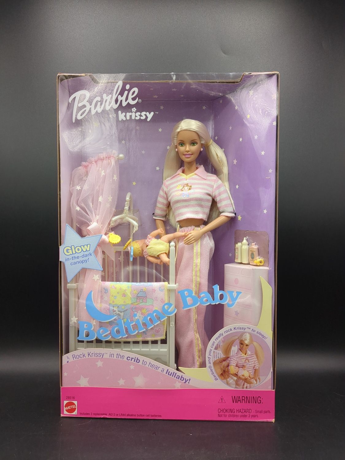 Mattel Barbie Bedtime Baby Barbie and Krissy 2000