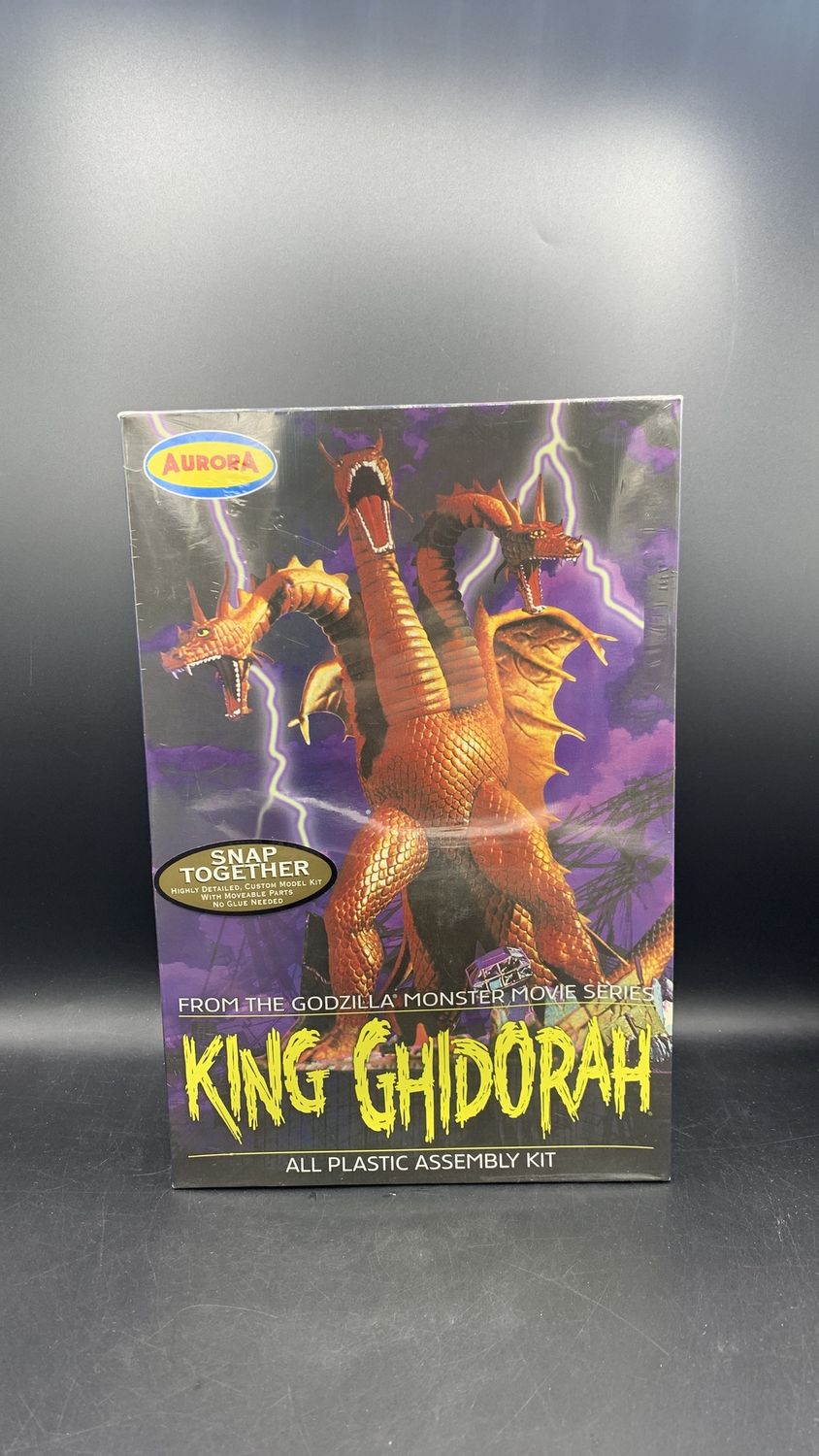 Aurora 6802 Godzilla Movie Series King Ghidorah All Plastic Model Kit 2000