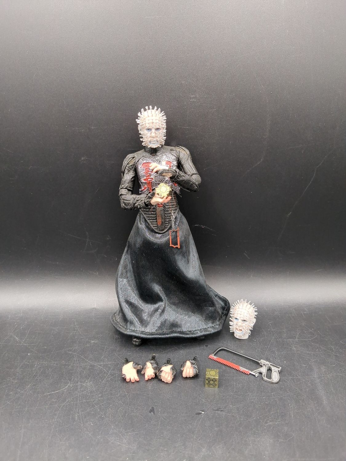 NECA Pinhead Hellraiser Figure with Swappable Accessories (used)