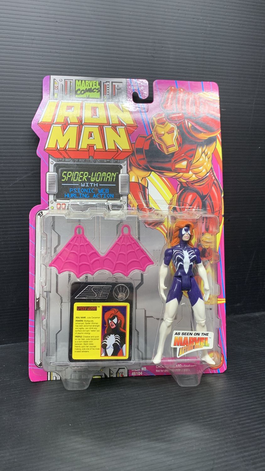 Toy Biz Marvel Comics  Figure Iron Man Spider-Woman “Julia Carpenter” 1994