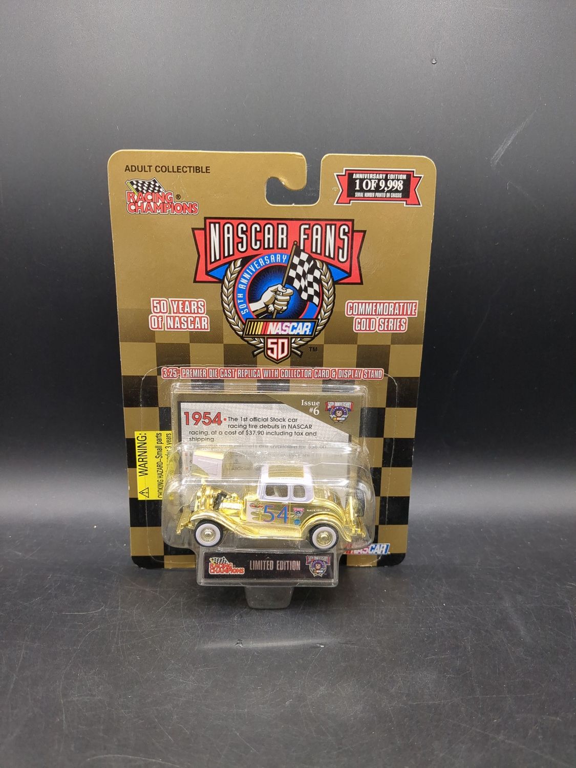 Racing Champions 50th Anniversary Car NASCAR 1954 Ford Coupe Gold