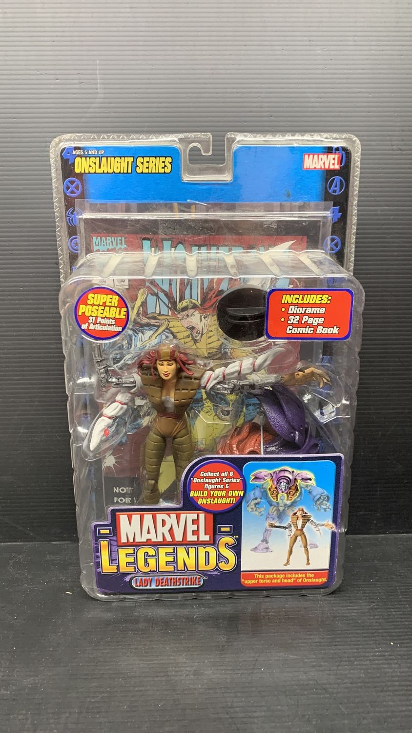 Toy Biz Marvel Legends Onslaught BAF Lady Deathstrike Action Figure 2006