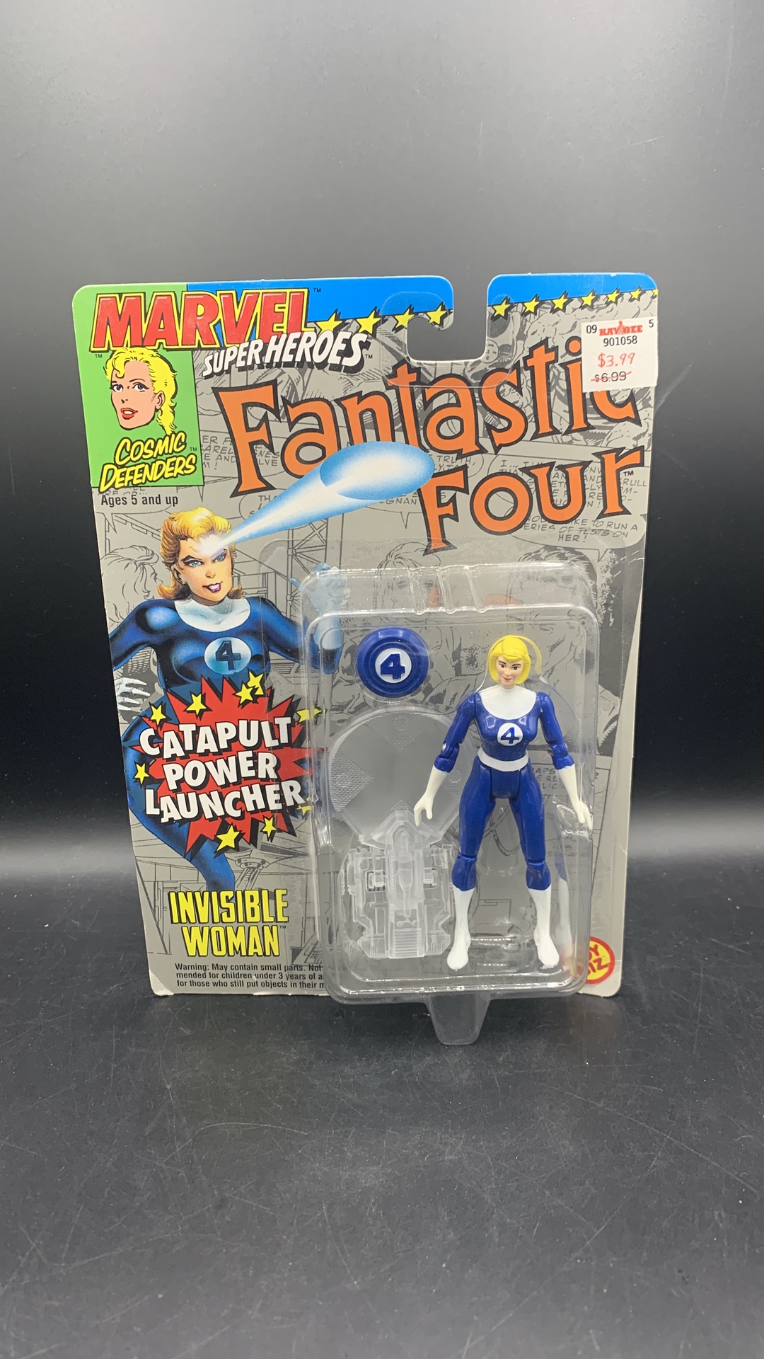 Toy Biz Marvel Super Heroes Figure Fantastic Four Invisible Woman Catapult Power Launcher Action Figure Action Figure 1994