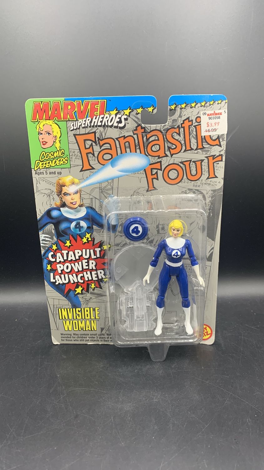 Toy Biz Marvel Super Heroes Figure Fantastic Four Invisible Woman Catapult Power Launcher Action Figure Action Figure 1994