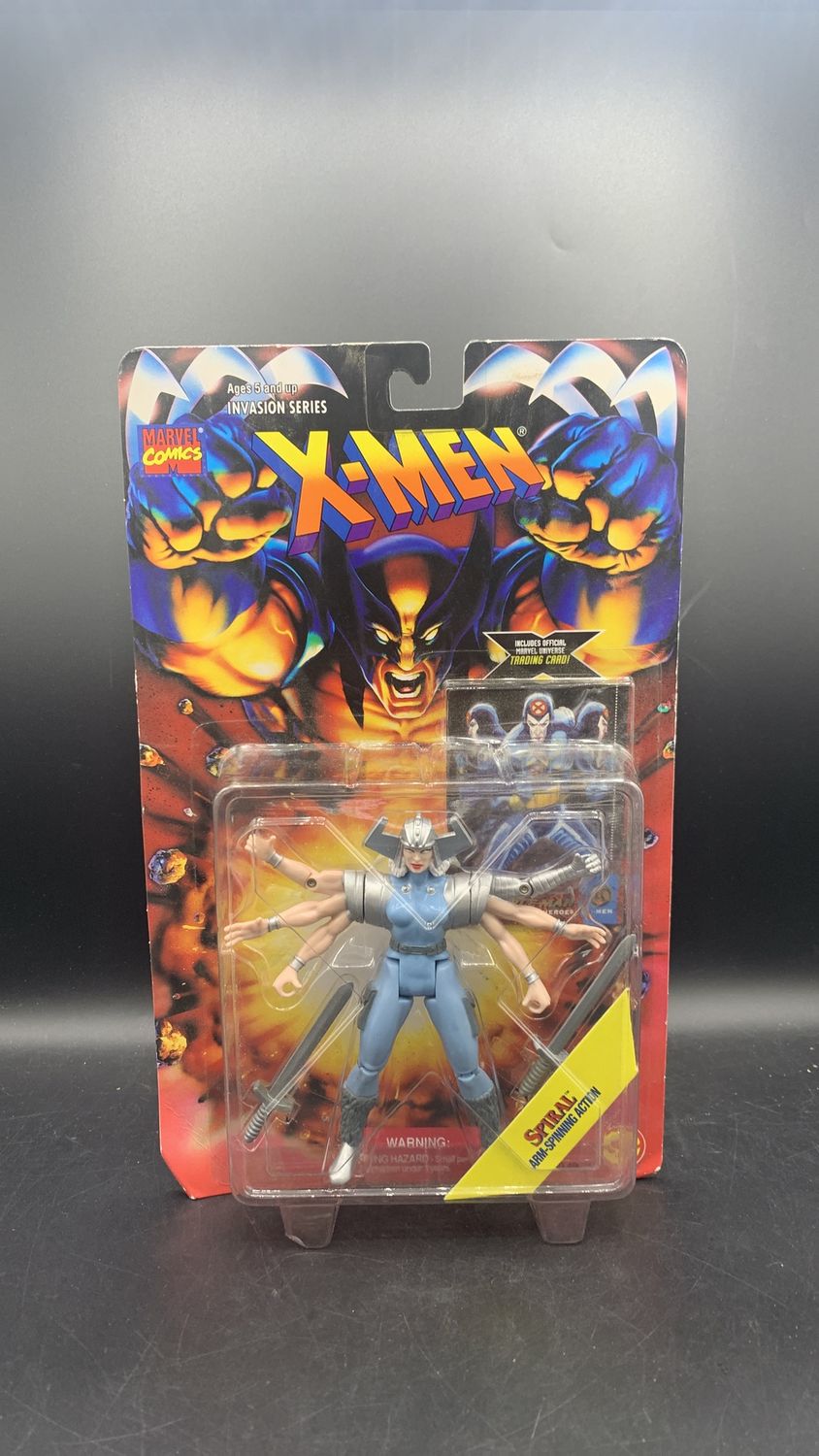 Toy Biz Marvel Comics X-Men Invasion Series Spiral Arm-Spinning Action Figure 1995