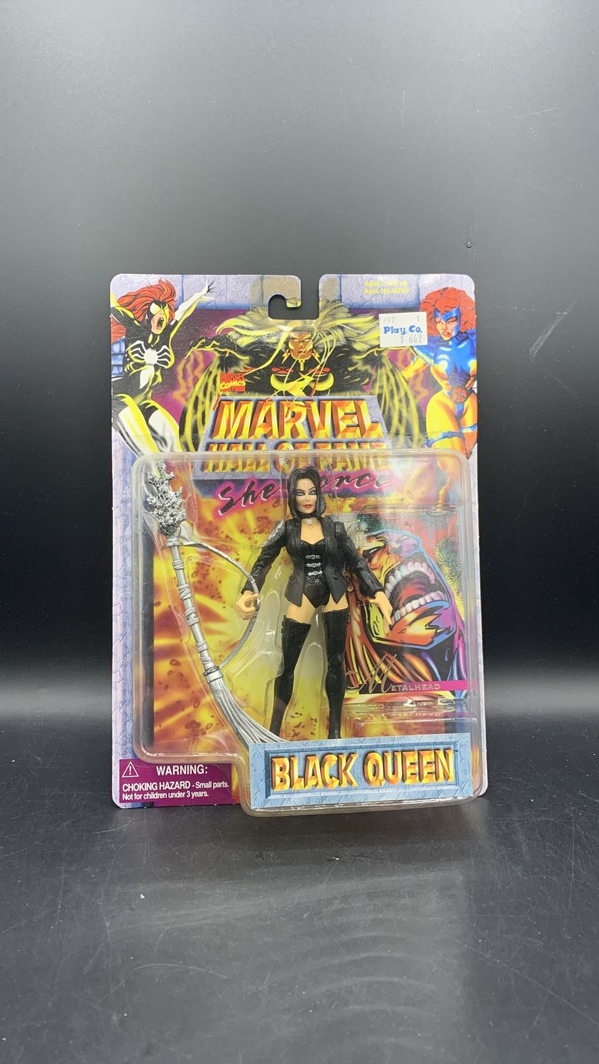 Toy Biz Marvel Hall of Fame She-Force Black Queen Action Figure 1996