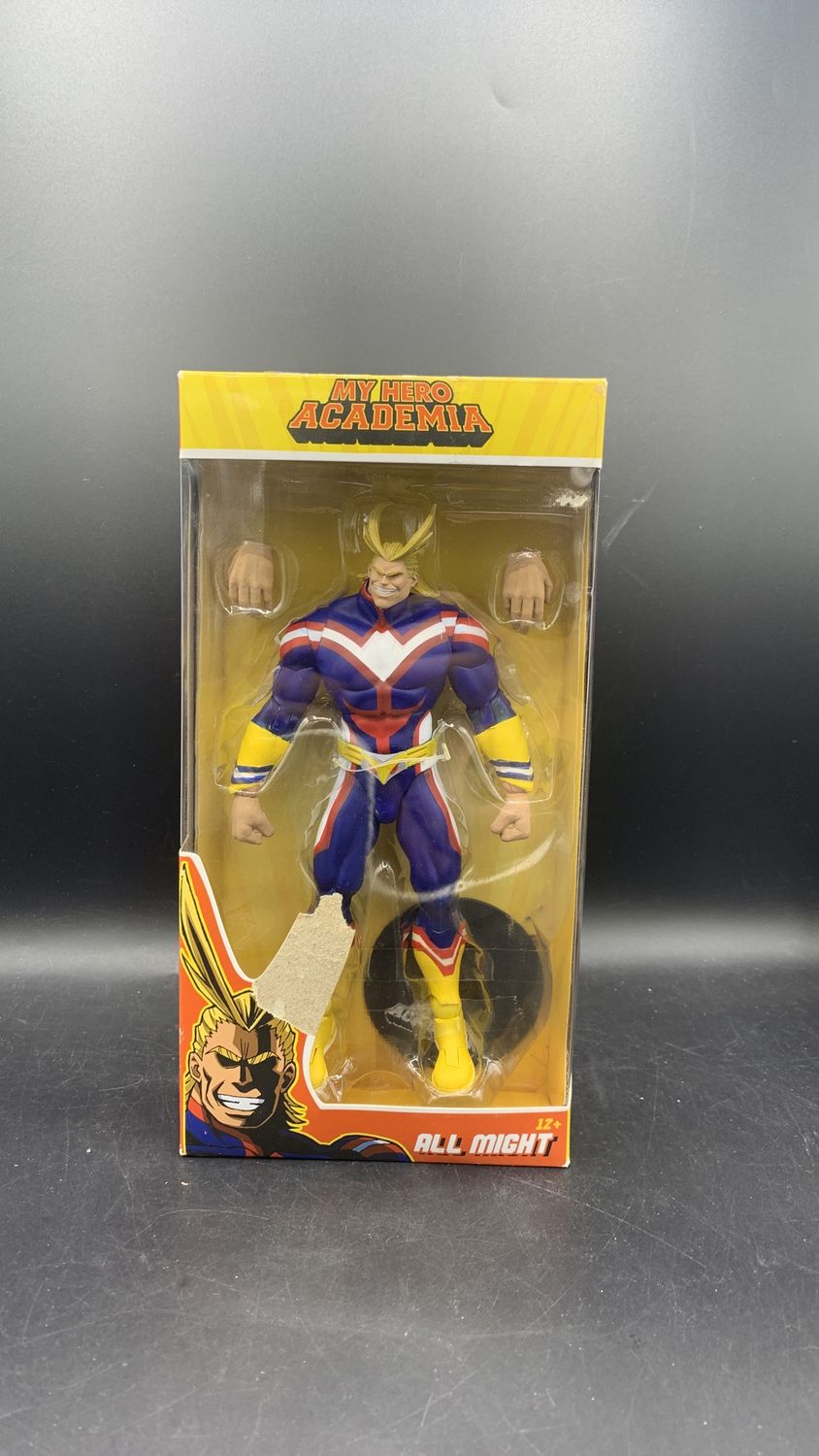 McFarlane Toys My Hero Academia All Might Action Figure 2019 damaged package