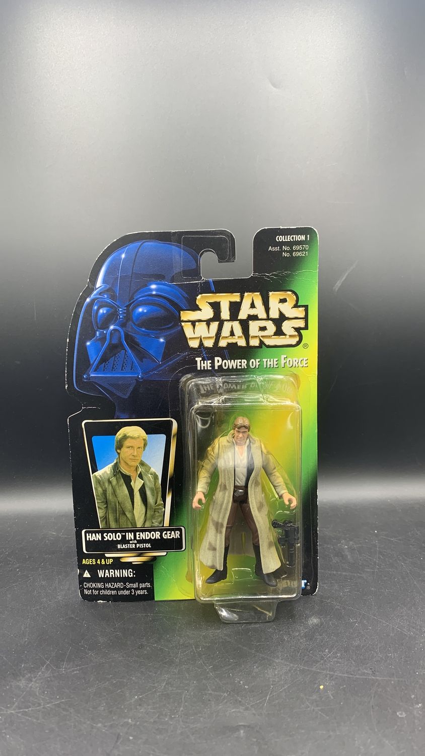 Hasbro Star Wars Power of the Force Han Solo in Endor Gear Action Figure 1996