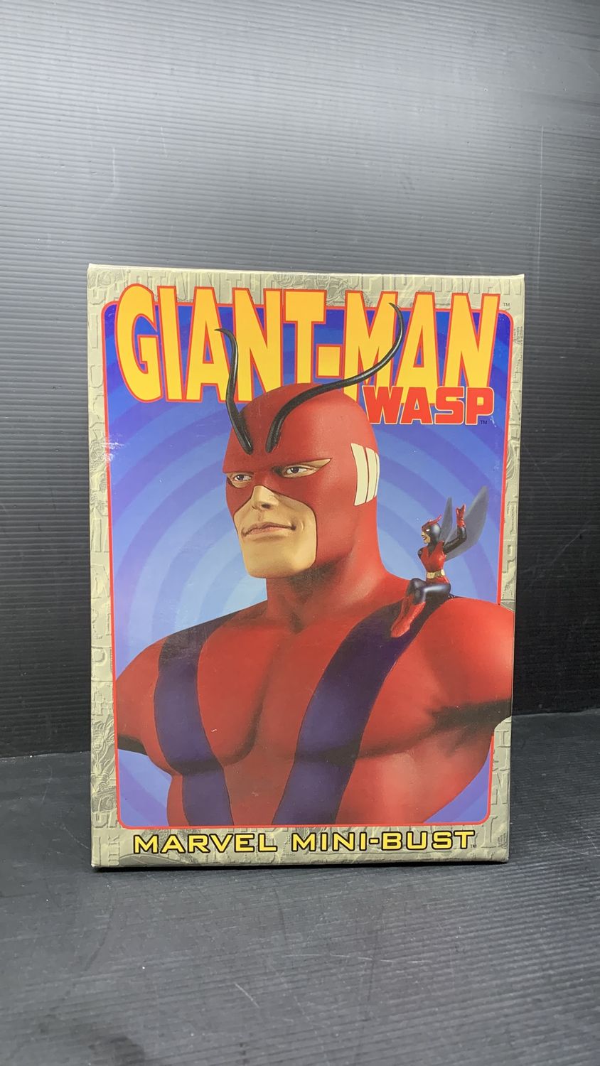 Bowen Design Marvel Giant-Man &amp; the Wasp Mini Bust (used) 2001