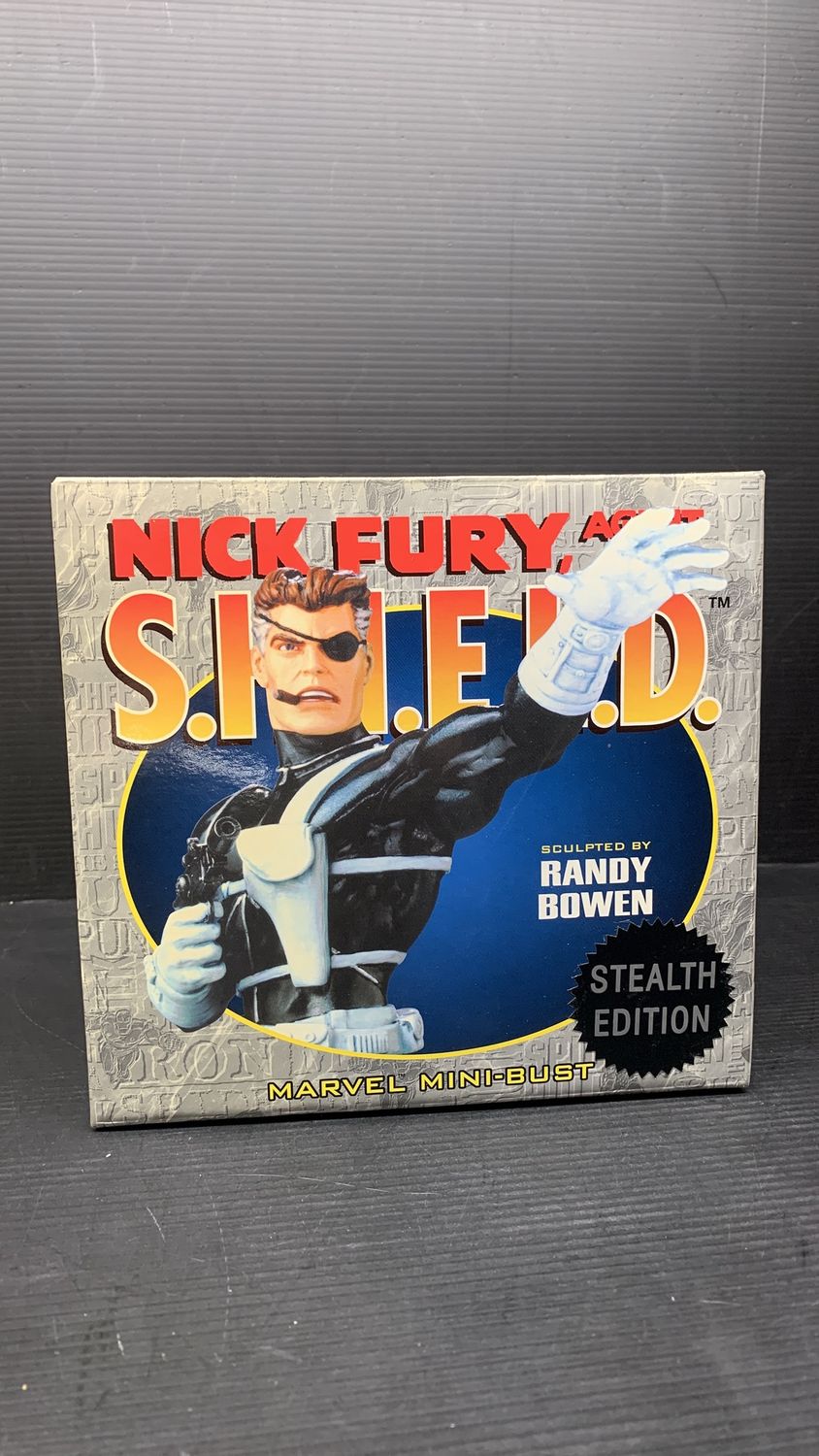 Bowen Designs Marvel Nick Fury,  Agent of S.H.I.E.L.D. Stealth Edition Mini-Bust (used) 2002