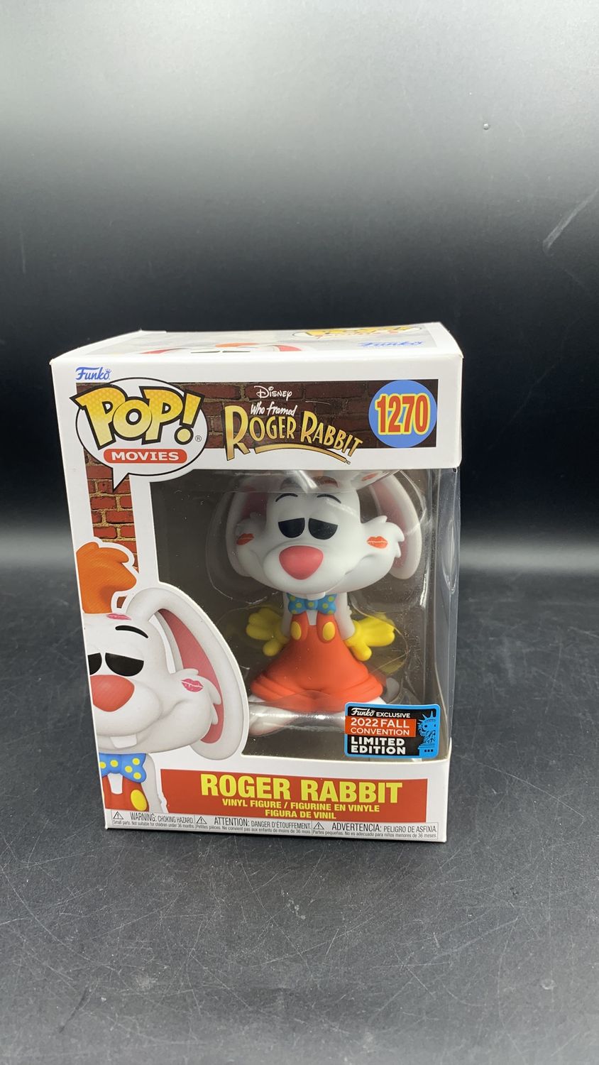 Funko 1270 Who Framed Rodger Rabbit Convention Exclusive Rodger Rabbit Vinyl Figure 2022