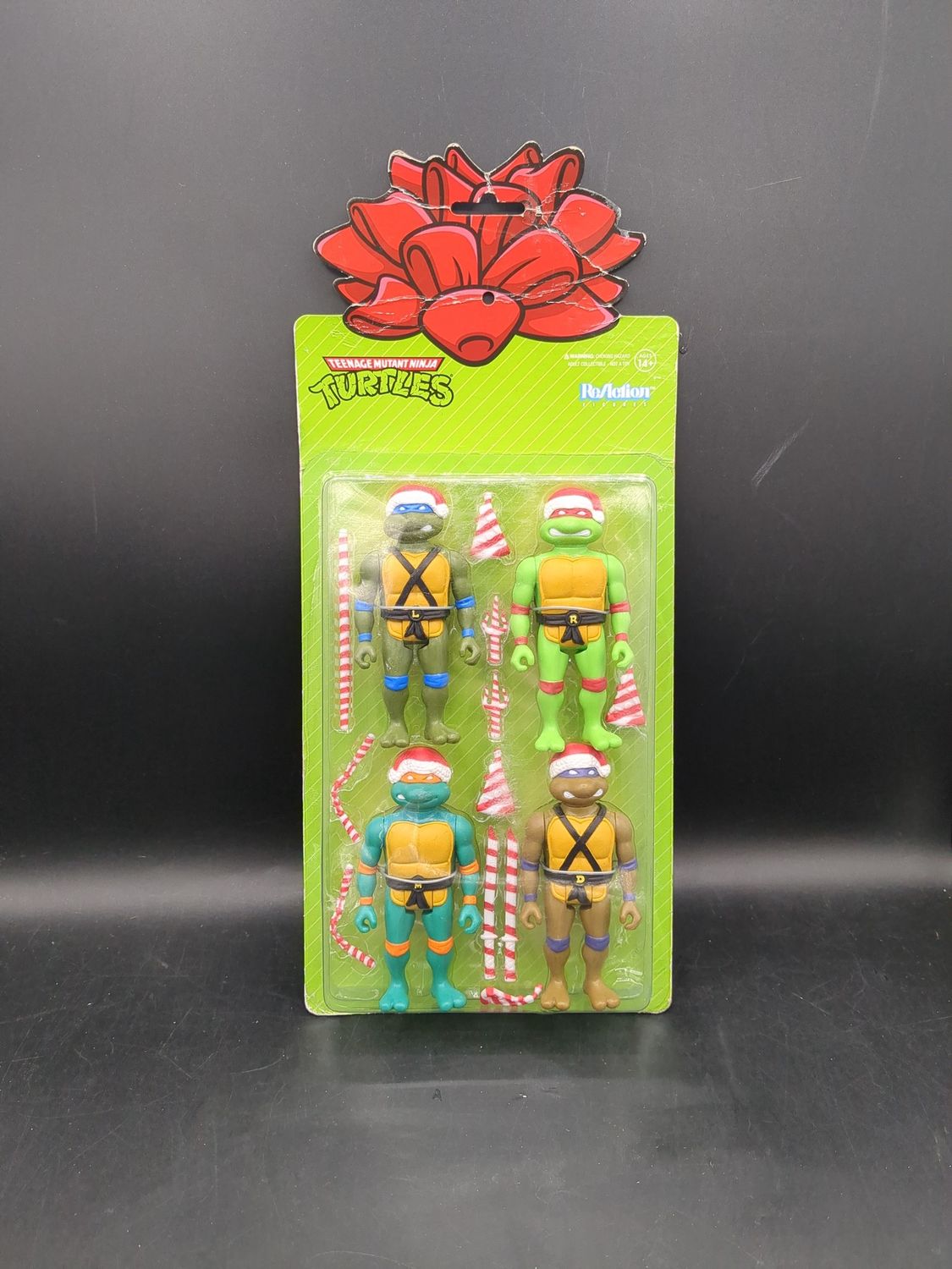 ReAction Figures Teenage Mutant Ninja Turtles Holiday Stocking 2021