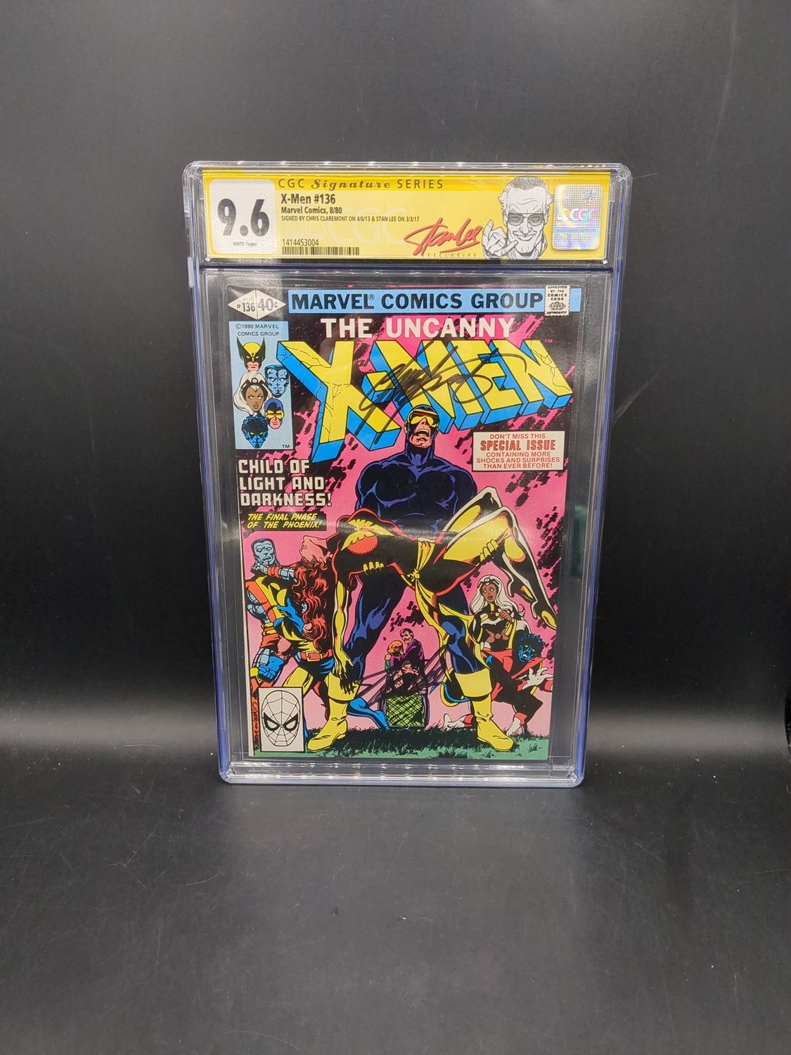The Uncanny X-Men #136 Comic Book 9.6 Graded Signed by Stan Lee
