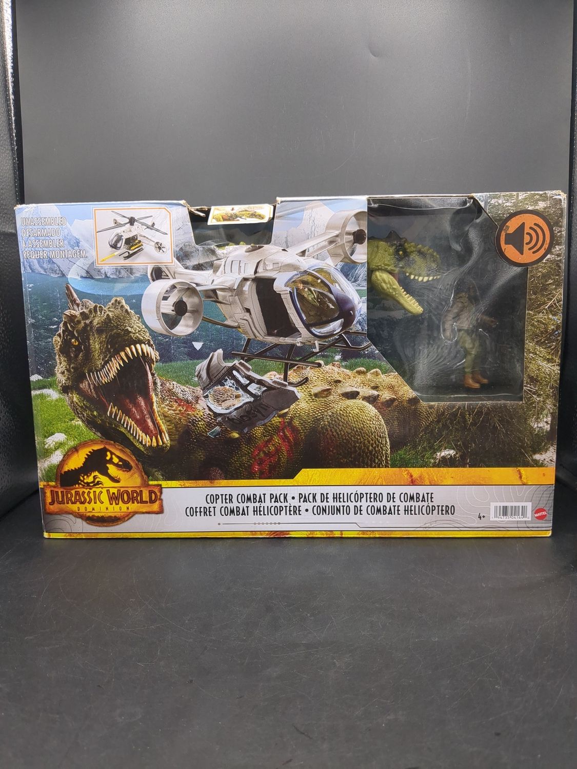 Mattel Jurassic World Copter Combat Pack w/ Figures