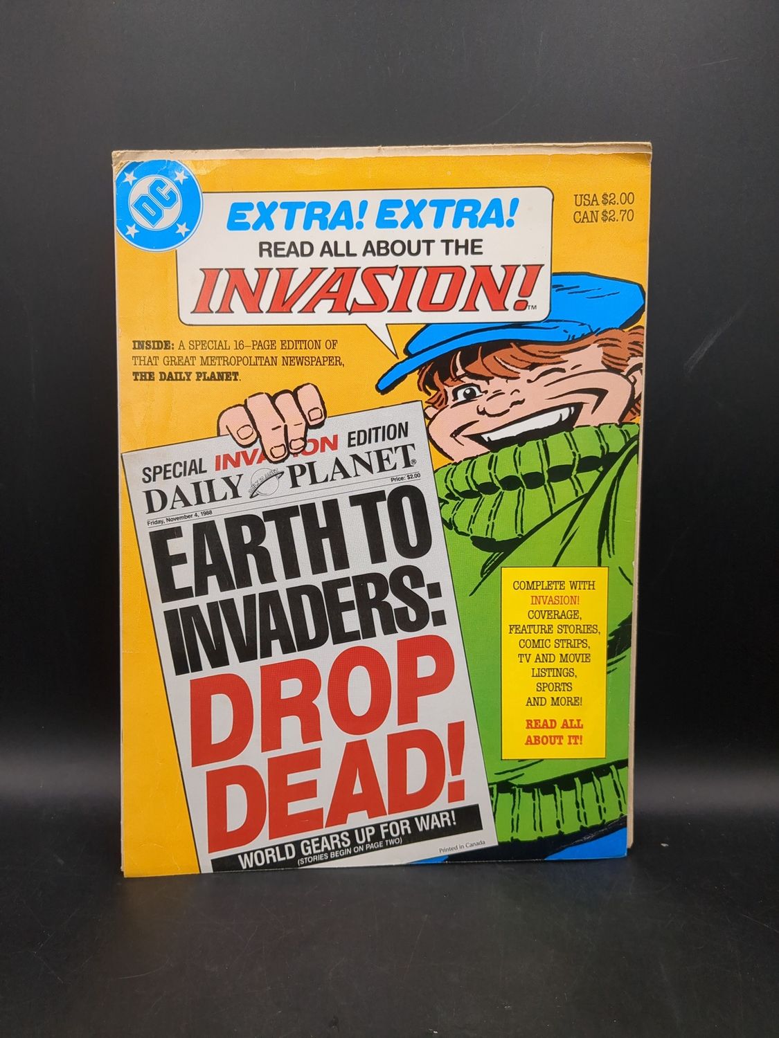 DC Magazine Extra! Extra! Read All About The Invasion 1988
