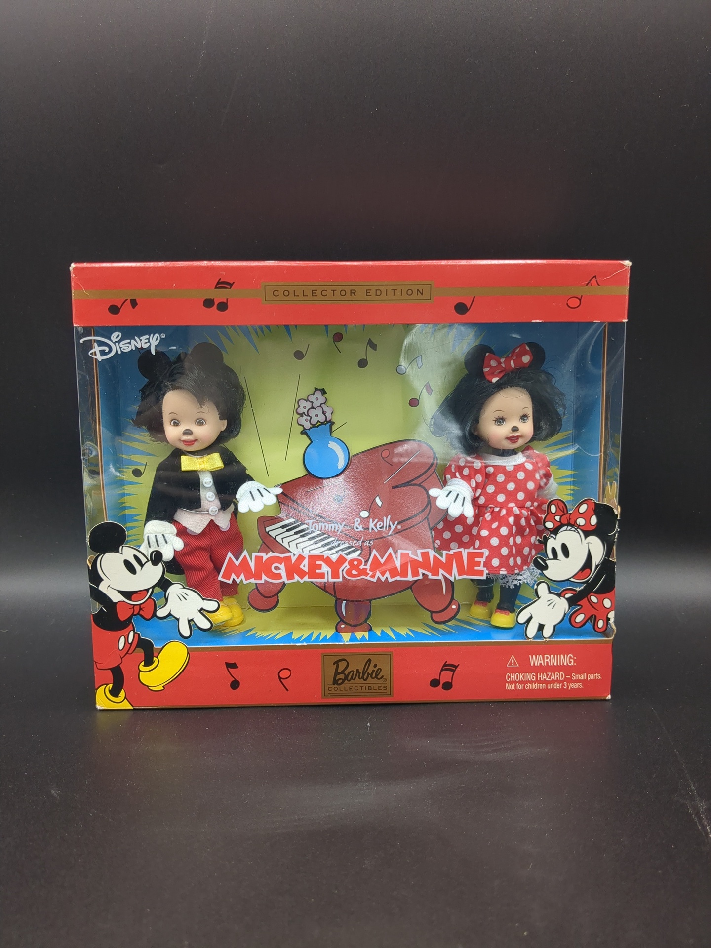 Mattel Disney Barbie Collectors Edition Tommy and Kelly as Mickey and Minnie Mouse 2002