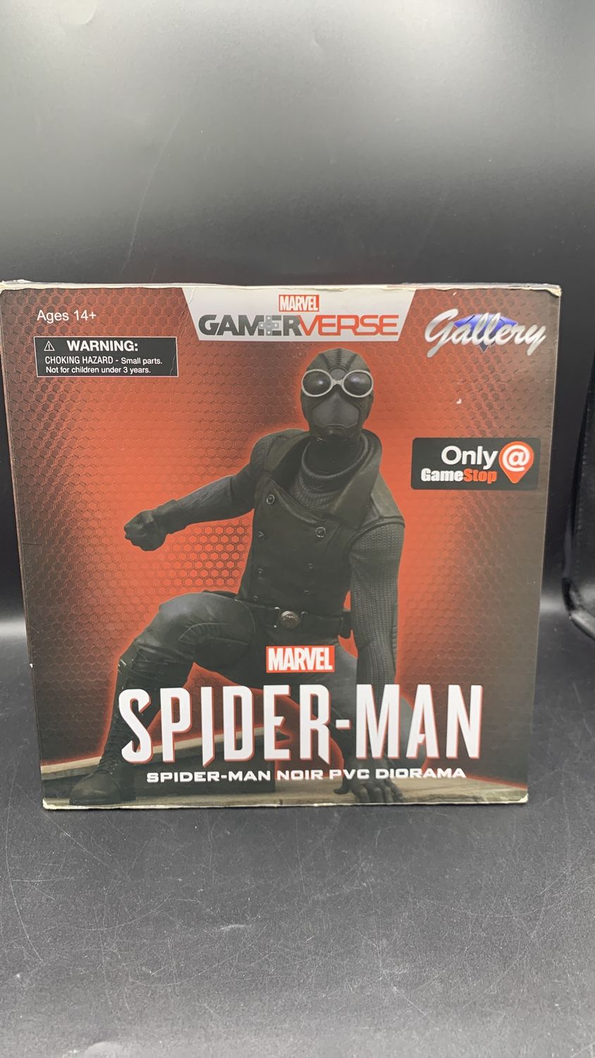 Diamond Selects Marvel Spider-Man Noir PVC Diorama 2019 Damaged Box
