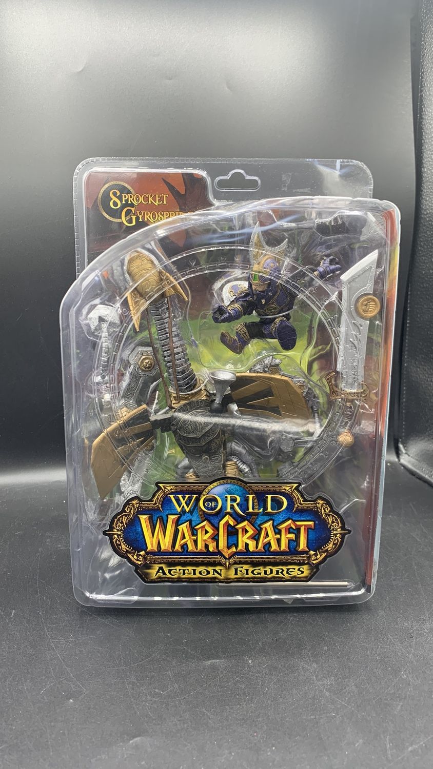 DC Unlimited World of Warcraft Gnome Warrior Sprocket Gyrospring Action Figure 2008