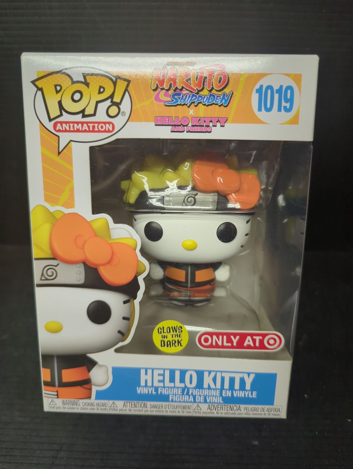 Funko Pop! 1019 Naruto Shippuden X Hello Kitty and Friends Hello Kitty Glow in the dark Target Exclusive