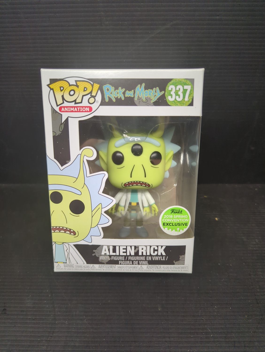 Funko Pop! 337 Rick and Morty Alien Rick 2018 Spring Convention Exclusive