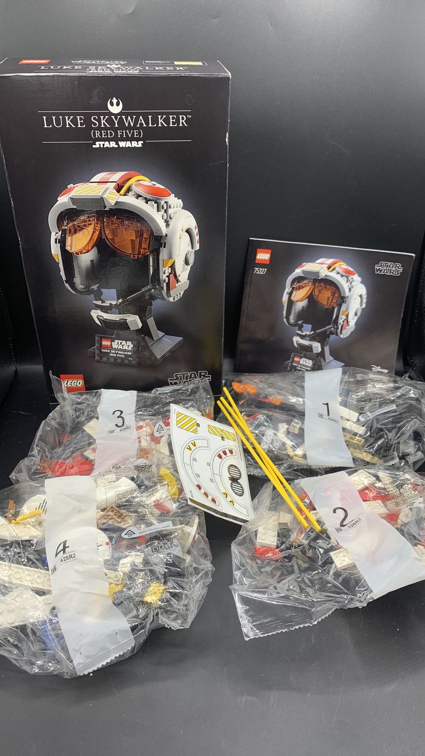 Lego 75327 Star Wars Luke Skywalker (Red Five) Helmet 2022 (used) Open Box
