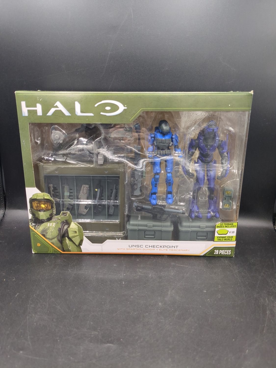 Wicked Cool Toys Halo UNSC Checkpoint with Spartan Gungir and Elite Mercenary 2021