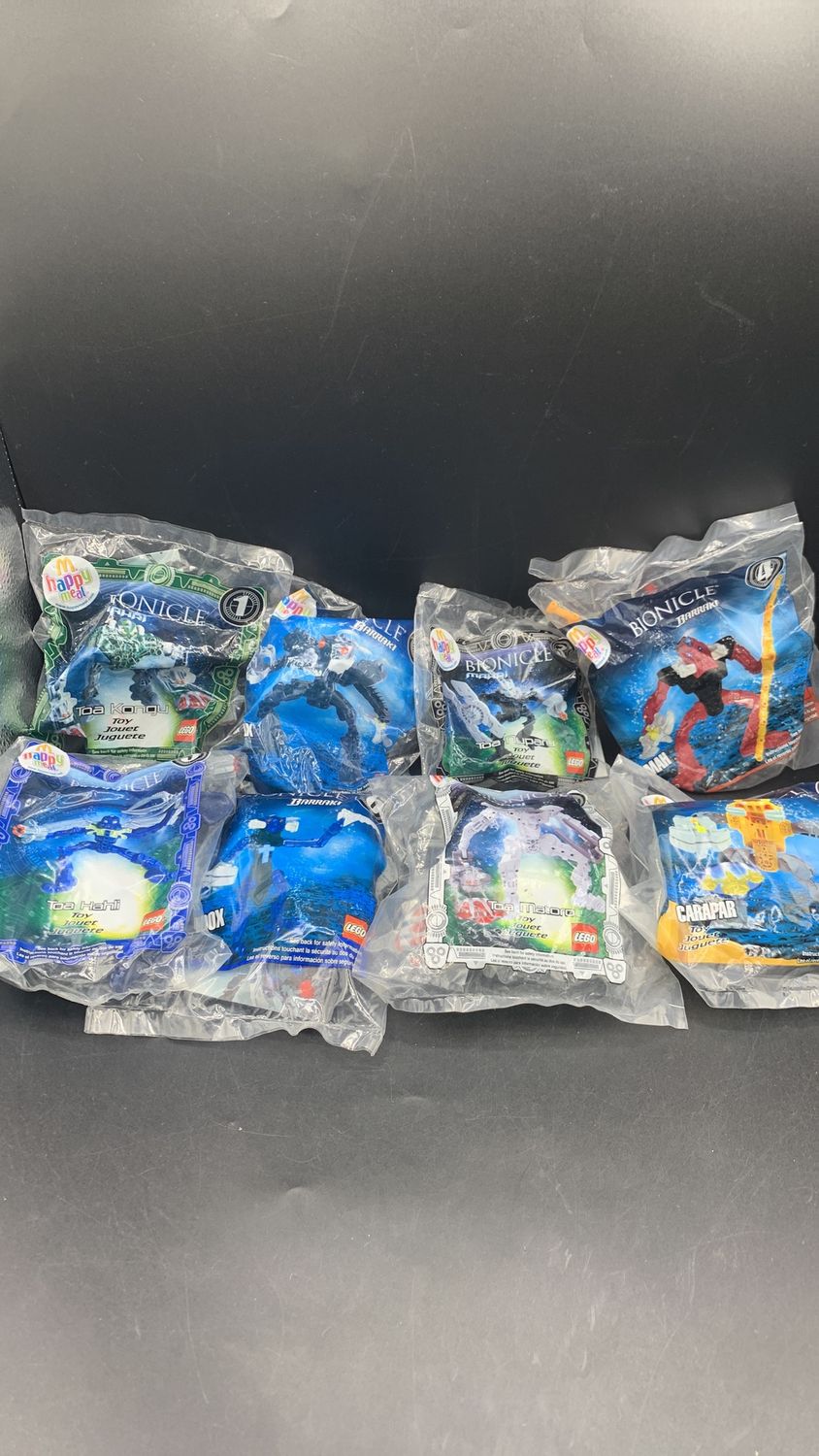 Lego Bionicle Happy Meal Set of 8 2007