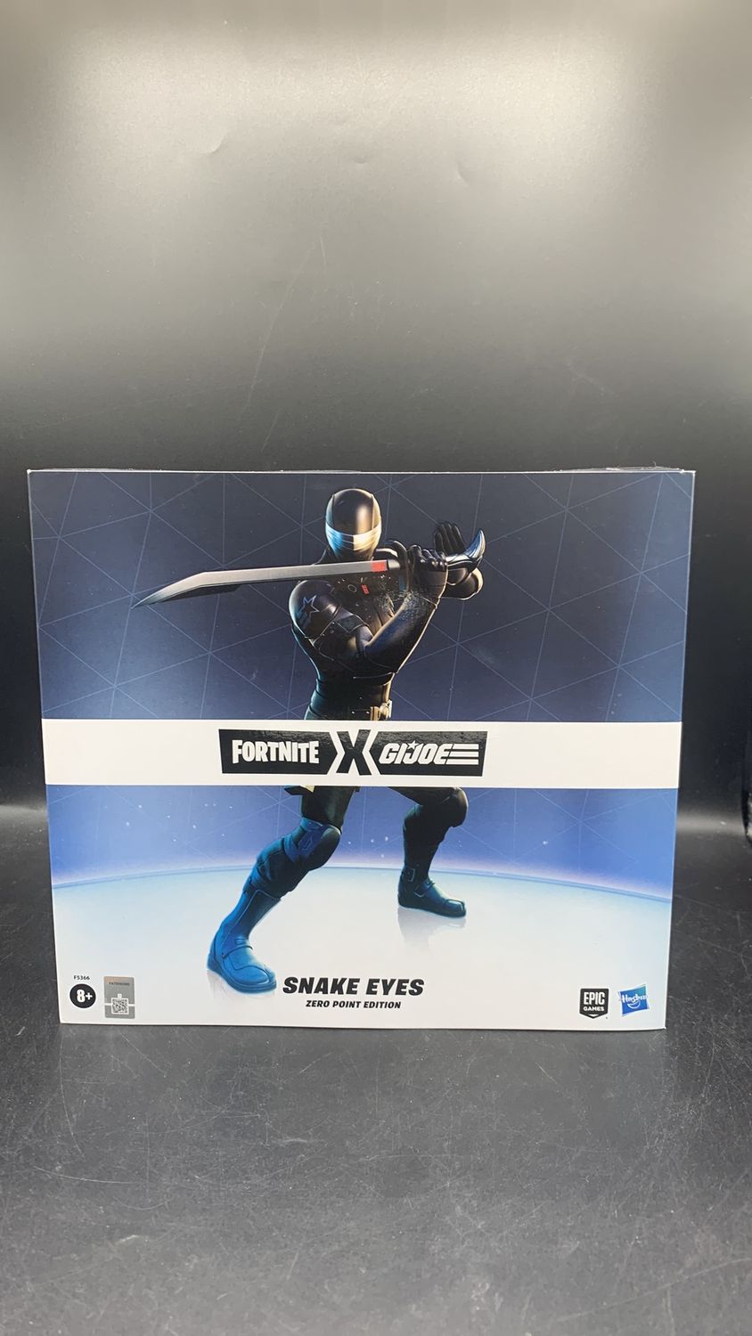 Hasbro Fortnite x G.I.Joe Snake Eyes Zero Point Edition Action Figure 2022 (used) Open Package