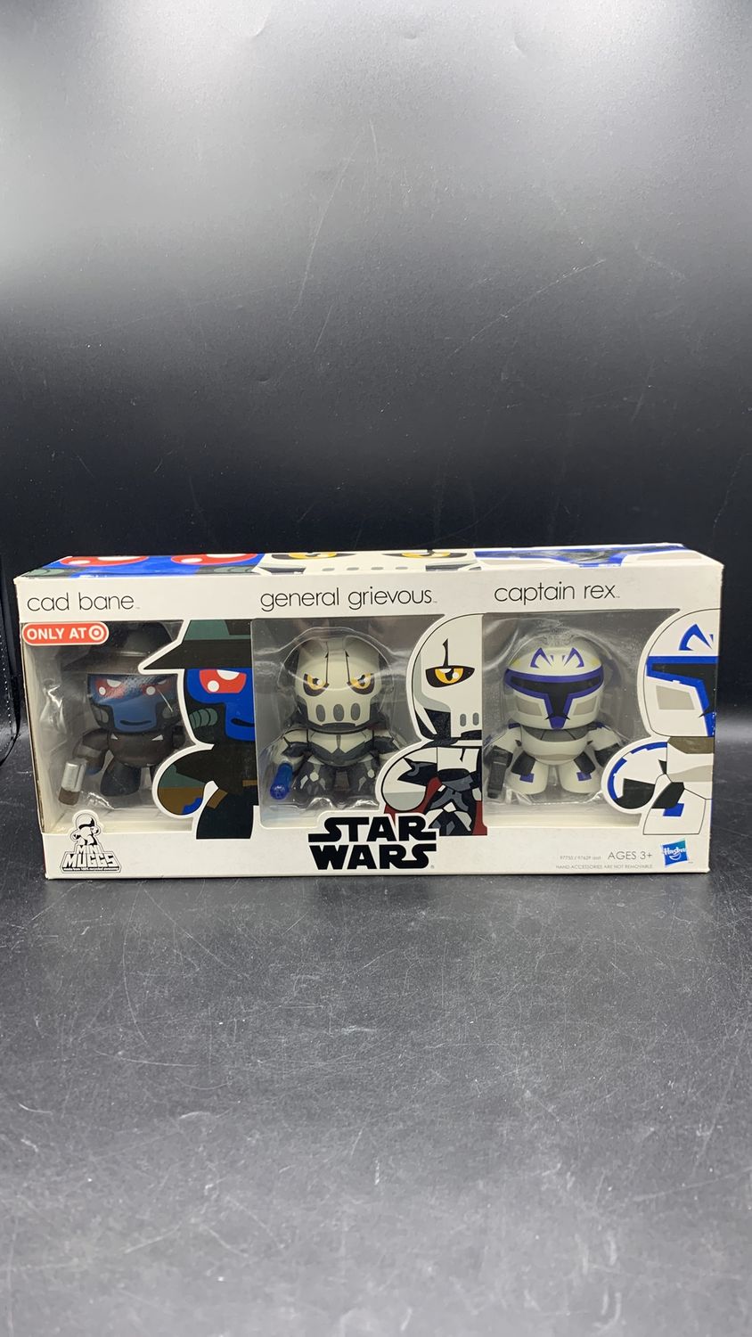 Mini Muggs Cad Bane General Grievous Captain Rex Figure Three Pack 2010