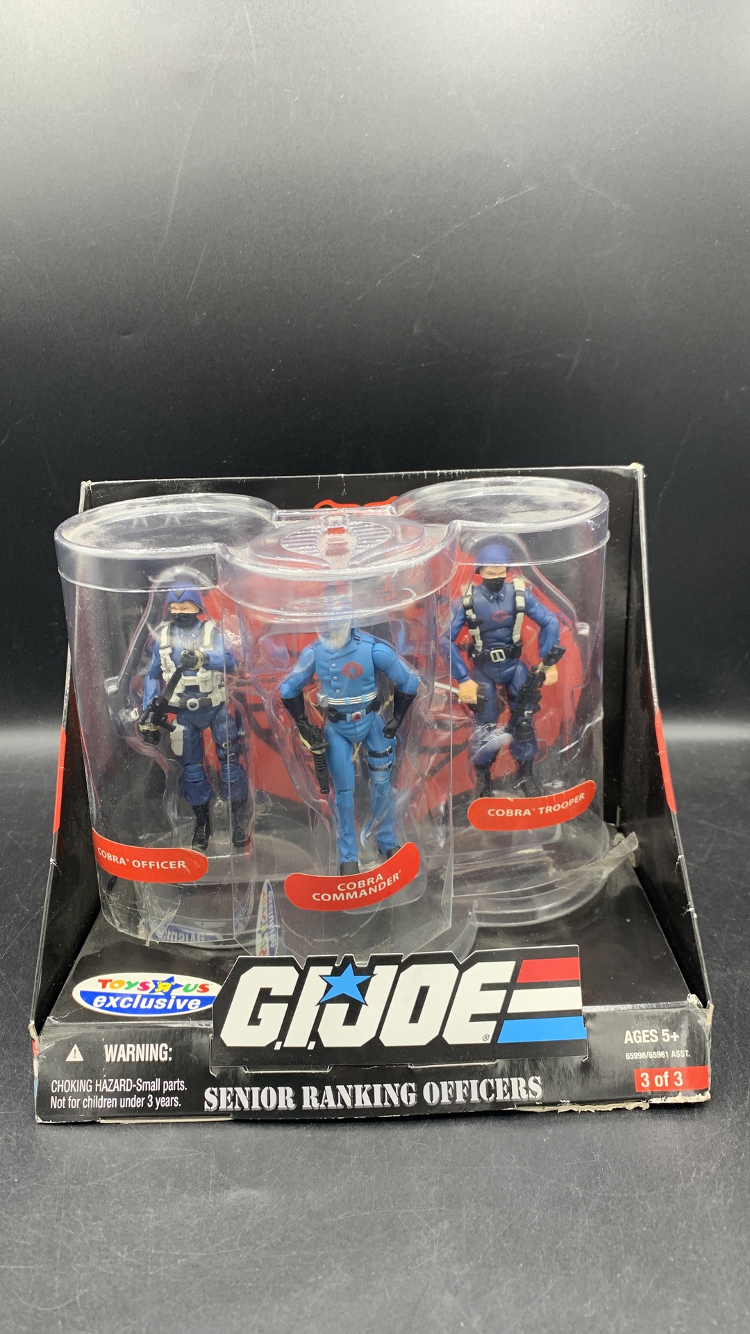 Hasbro G.I.Joe Senior Ranking Officers (Cobra) Action Figures (used) Open Packaging