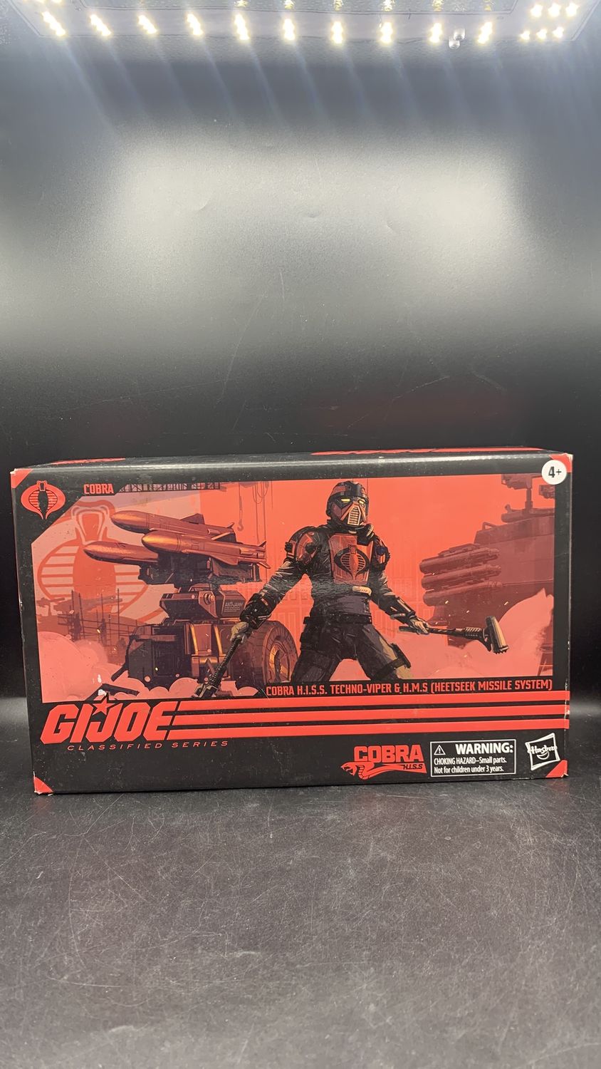 Hasbro G.I.Joe Classified Series Cobra H.I.S.S. Techno-Viper &amp; H.M.S. (Heetseek Missile System) Action Figure 2023