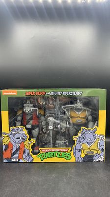 Neca Teenage Mutant Ninja Turtles Super Bebop and Mighty Rocksteady Action Figures 2021