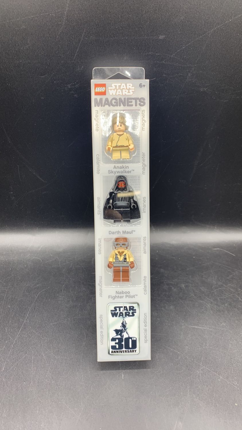 Lego Star Wars Anakin Skywalker, Darth Maul and Naboo Fighter Pilot Magnet Set 2007