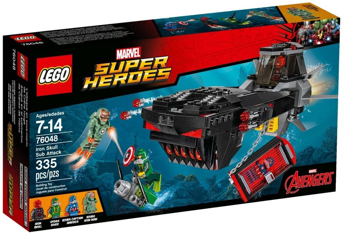 Lego 76048 Marvel Superheroes Iron Skull Sub Attack 2016