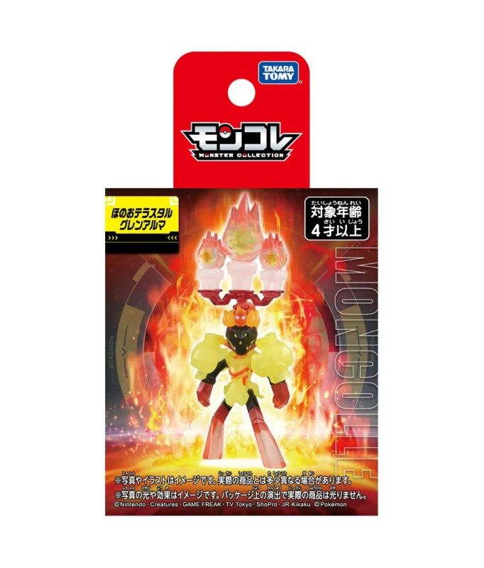 Takara Tomy Pokemon Moncolle Fire Terastal Glimmora Figure