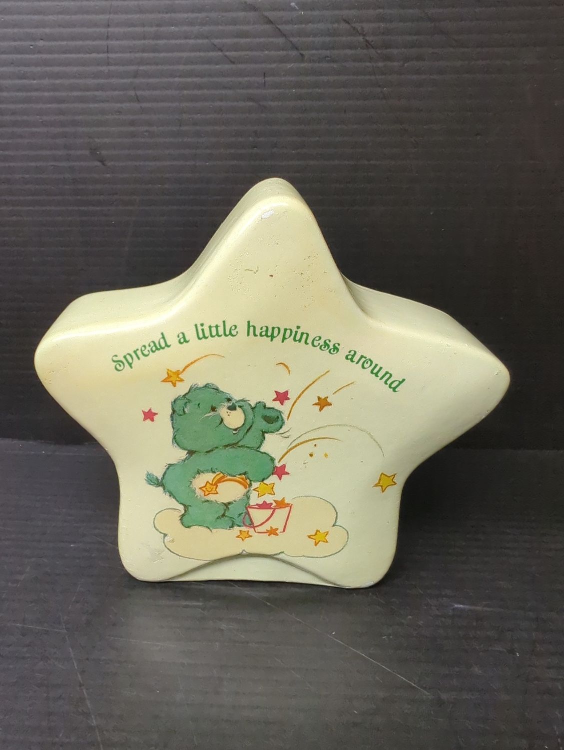 Care Bears Happiness Coin Piggy Bank (used) Missing Plug