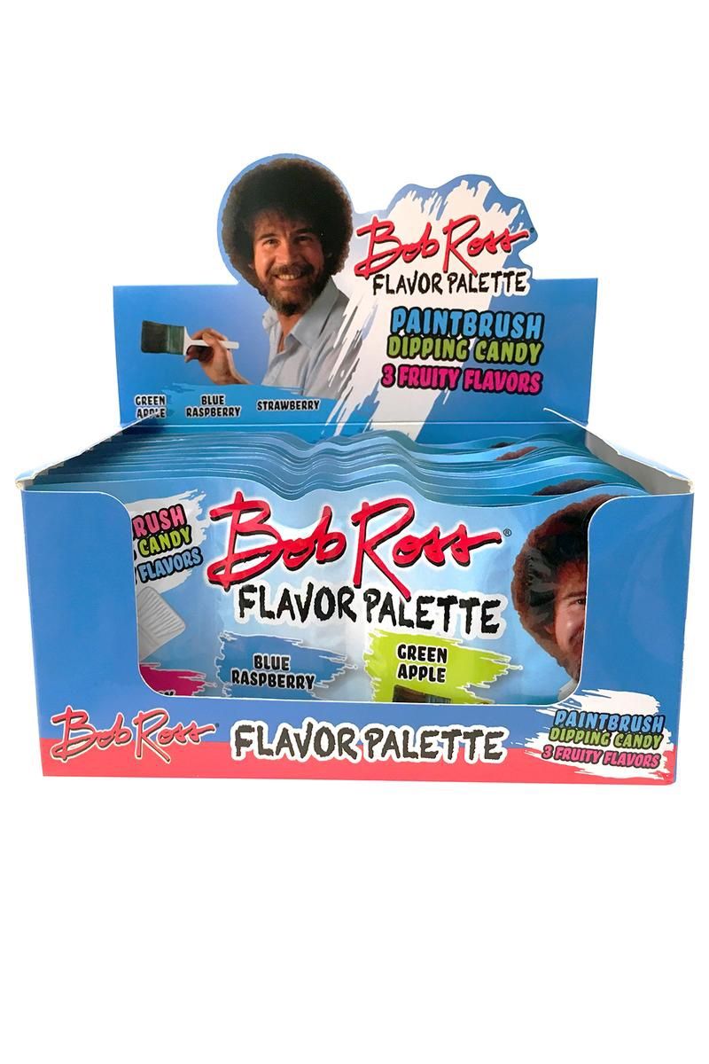 Bob Ross &#39;Flavor Palette&#39; Candy With Paintbrush Shaped Dipping Stick