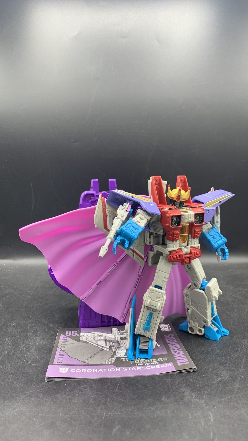 Hasbro Transformers 86’ Coronation Starscream Figure 2022 (used)