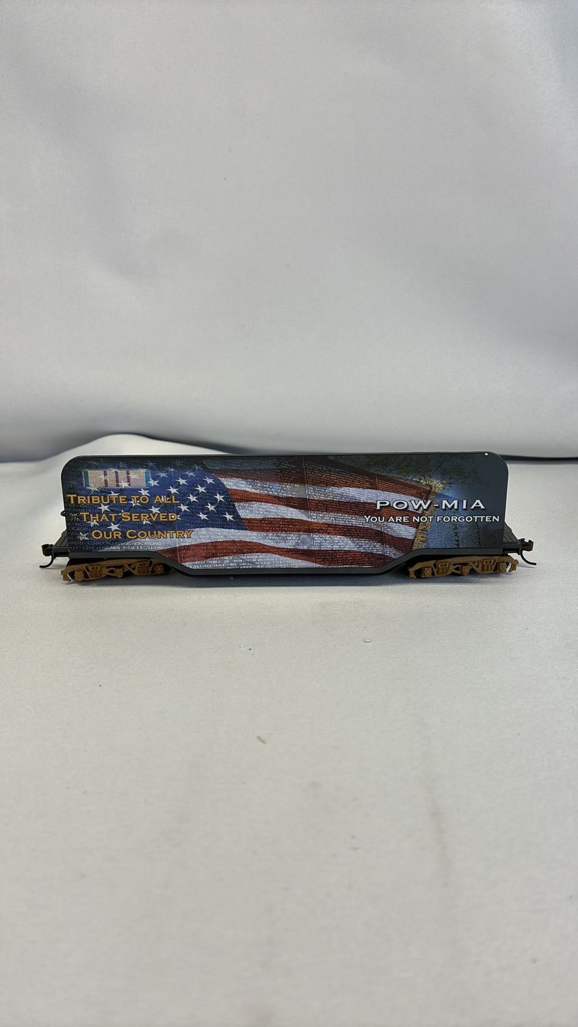 Hawthorne Village HO Scale Train POW-MIA Vietnam Vet Memorial Tribute Car W/COA