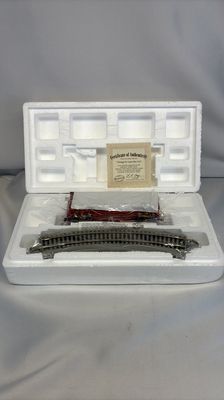 Hawthorne Village Train Budweiser St Louis Box Car With Tracks and COA