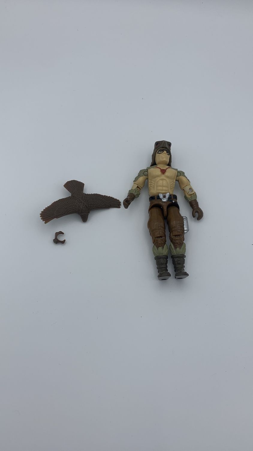 Hasbro G.I.Joe Raptor Vintage Action Figure 1989 (used) Incomplete