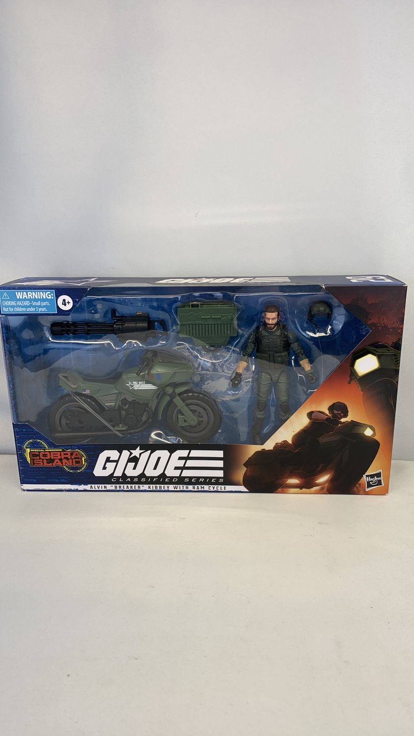 Hasbro G.I.Joe Alvin “Breaker” Kibbey With Ram Cycle Figure 2021