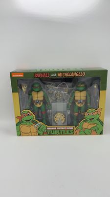 Neca Teenage Mutant Ninja Turtles Raphael &amp; Michelangelo Figures 2019
